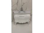 Mobile bagno bagni bombati in legno laccato
