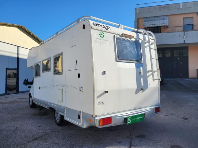 CAMPER ELNAGH DUCATO MANSARDATO 6 POSTI LETTO MATRIMONIALE GARAGE CLIMA WEBASTO FOTOVOLTAICO GENERALI USATI 491 - Foto 3