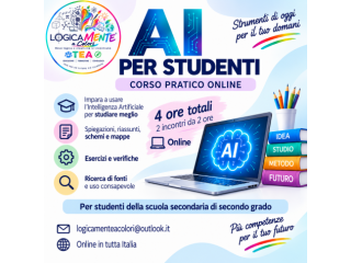 AI per Studenti – Corso pratico online sull’Intelligenza Artificiale