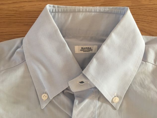 Camicia Barba Napoli, 39 15 1/2, celeste azzurro - Foto 2