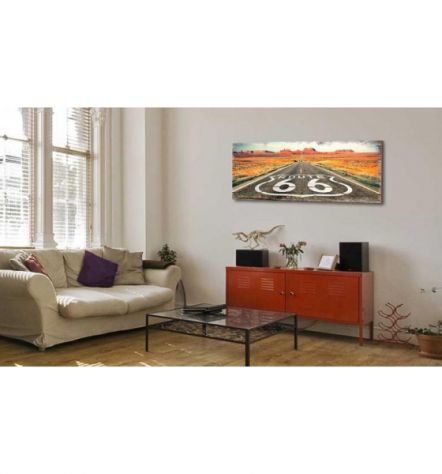 Quadro Sulla Route 66 Cm. 120x40 E 135x45 - ARREDALACASA - Foto 2