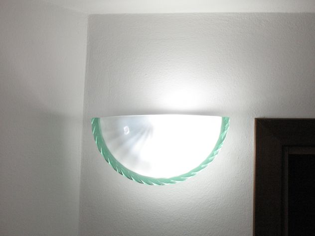 N. 2 Applique lampada parete in vetro come nuove - Foto 3