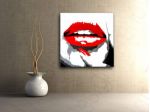 Lips dipinto a mano quadro moderno Pop Art