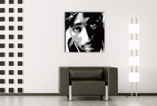 TUPAC dipinto a mano moderno pop art