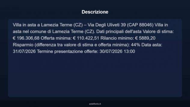 Immobile in asta di 311 m² in vendita a Lamezia Terme - Foto 4