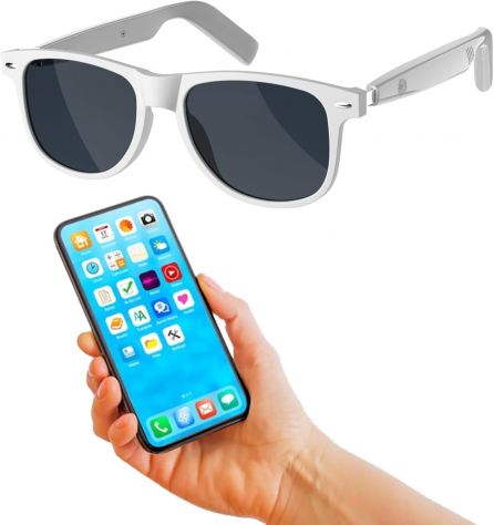 Occhiali Smart Bluetooth Ascolta Musica e Rispondi alle Chiamate (Nero) - Foto 7