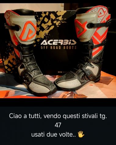 Stivali motocross enduro uomo acerbis 47