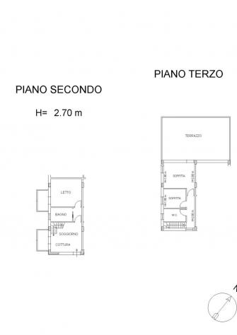 OSTERIA NUOVA VENDESI APPARTAMENTO POSTO AL PIANO SECONDO E TERZO SU PICCOLA PALAZZINA - Foto 20