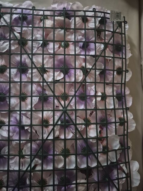 Rete con fiori sintetici - Foto 4