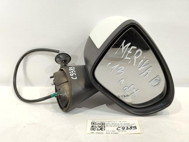 SPECCHIETTO RETROVISORE DESTRO OPEL Meriva 3° Serie 13316236 212876154 A14NEL (10) - Foto 2