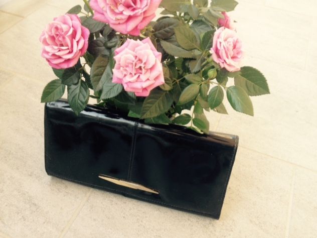 Pochette nera laccata - vintage - Foto 6