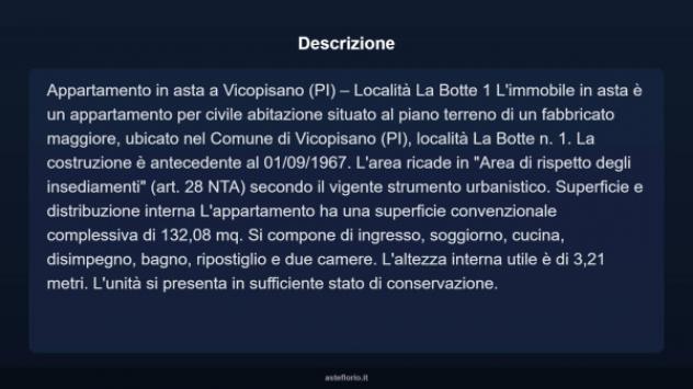 Immobile in asta di 132 m² in vendita a Vicopisano - Foto 5