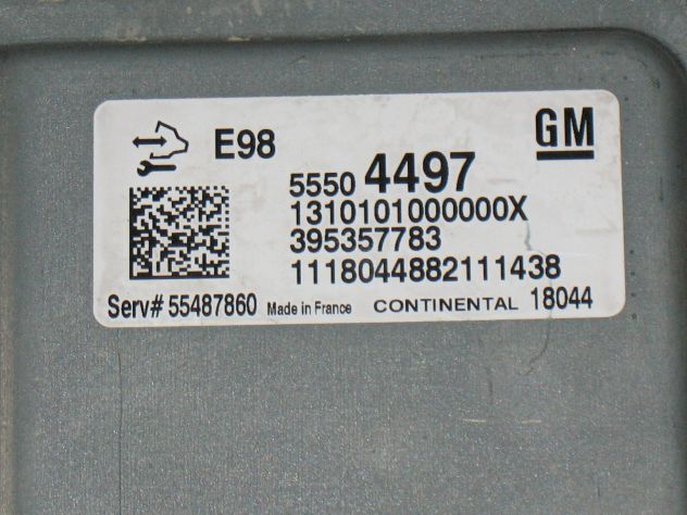 55504497 ECU CENTRALINA MOTORE OPEL CORSA 1.3 E98 55504497 55504497 - Foto 2