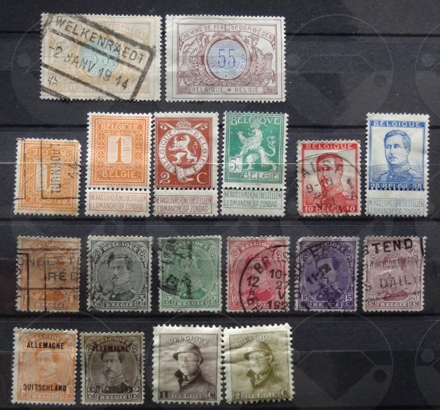 BELGIO 1866-1999 Lotto di 86 francobolli - Foto 3