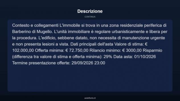 Immobile in asta di 71 m² in vendita a Barberino di Mugello - Foto 12