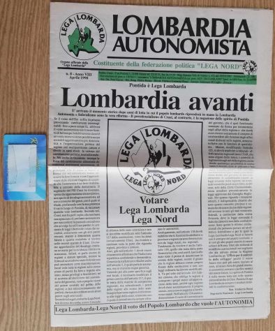 Volantino Lega Lombarda - Lega Nord Umberto Bossi a Legnano - Foto 4