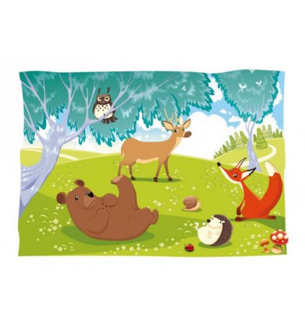 Fotomurale Adesivo Per Bambini Nella Jungla Arredalacasa - Foto 2