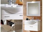Mobile Bagno Sospeso - Bianco Striato (55) - Nuovo
