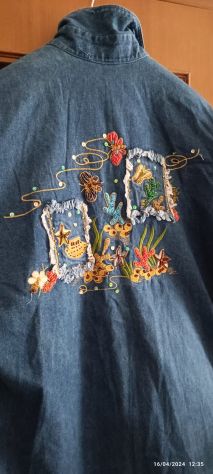 Camicia Jeans Donna Ricamata a mano Stile Positano - Foto 4