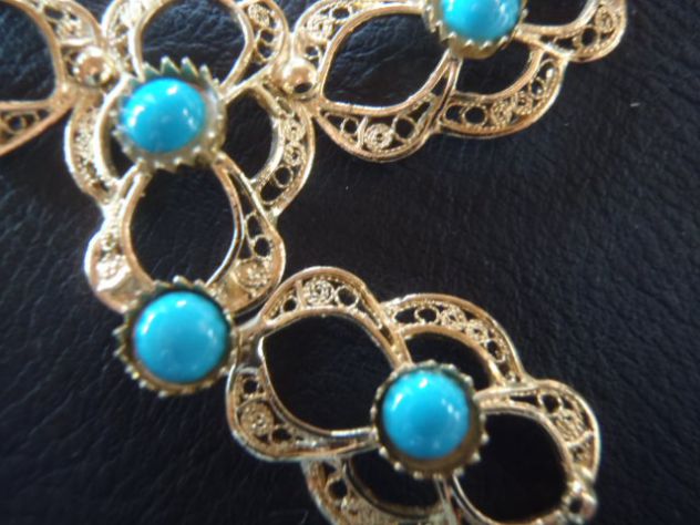 Collana con pietre turchese - Foto 4