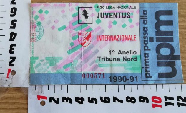 Biglietto calcio Coppa Italia Monza-Juventus anno 1986/87 - Foto 4