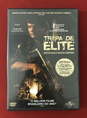 Tropa de Elite (DVD) Missão Dada é Missão Cumprida Produtora: Universal, 2007