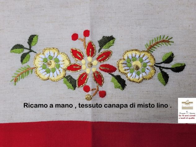 Tovaglie copri tavoli centri  ricamati Natalizi vari modelli e prezzi - Foto 10