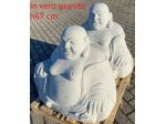 Buddha in pietra granito per giardino Zen