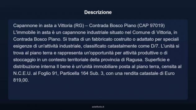 Immobile in asta di 300 m² in vendita a Vittoria - Foto 3