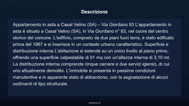 Immobile in asta di 91 m² con più di 5 locali in vendita a Casal Velino - Foto 4