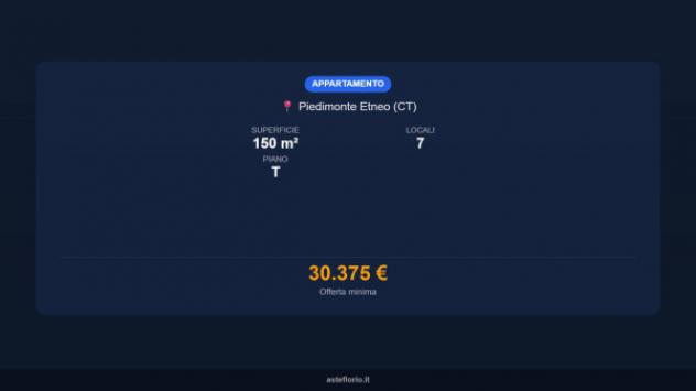 Immobile in asta di 150 m² con più di 5 locali in vendita a Piedimonte Etneo - Foto 14