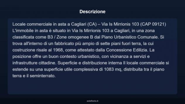 Immobile in asta di 1083 m² in vendita a Cagliari - Foto 3