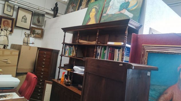 LIBRERIA ANTICA DA FARMACIA IN NOCE MASSELLO - Foto 4