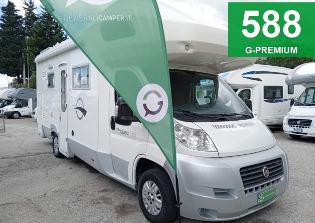 CAMPER PEGASO DUCATO DOPPIA DINETTE 7 POSTI LETTO CASTELLO GARAGE CLIMATIZZATORE WEBASTO FOTOVOLTAICO GENERALI USATI 588