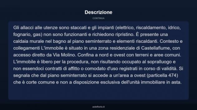 Immobile in asta di 192 m² con più di 5 locali in vendita a Castellafiume - Foto 12
