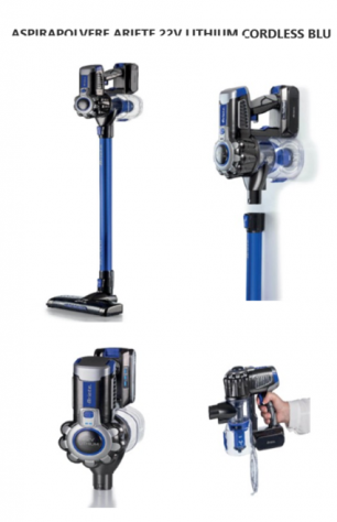 ASPIRAPOLVERE ARIETE 22V LITHIUM CORDLESS
