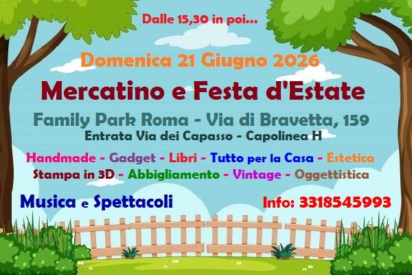 21/06 :Mercatino e Festa d'Estate