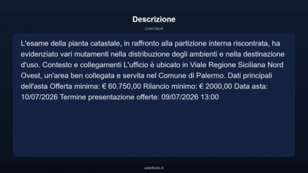 Immobile in asta di 88 m² in vendita a Palermo - Foto 5