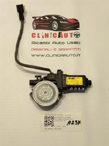 MOTORINO ALZAVETRO POSTERIORE DESTRA KIA Sorento 2° Serie 83460-3E000 XH102PA (0609)