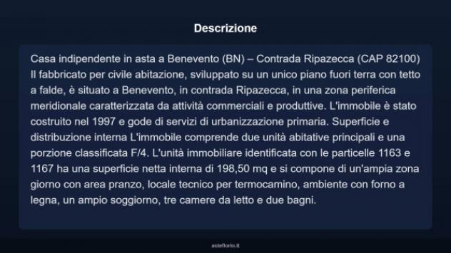 Immobile in asta di 198 m² con più di 5 locali in vendita a Benevento - Foto 4