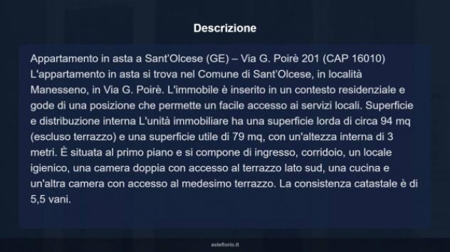 Immobile in asta di 94 m² in vendita a Sant'Olcese - Foto 17