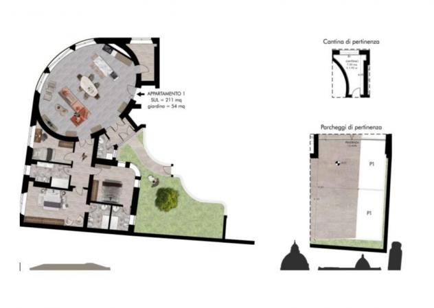 Appartamento in vendita a Pisa 211 mq Rif: 1368995 - Foto 2