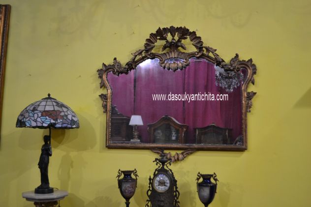 Specchiera dorata stile Barocco metà XX secolo