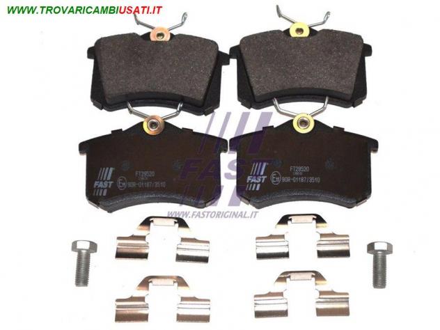 PASTIGLIE FRENO CITROEN BERLINGO 96 POSTERIORE SENZA SENSORE FT29520 Meccanica  Impianto frenante  Freni  Pastiglie freni pos