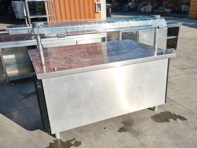 modulo inox con vetrata usato