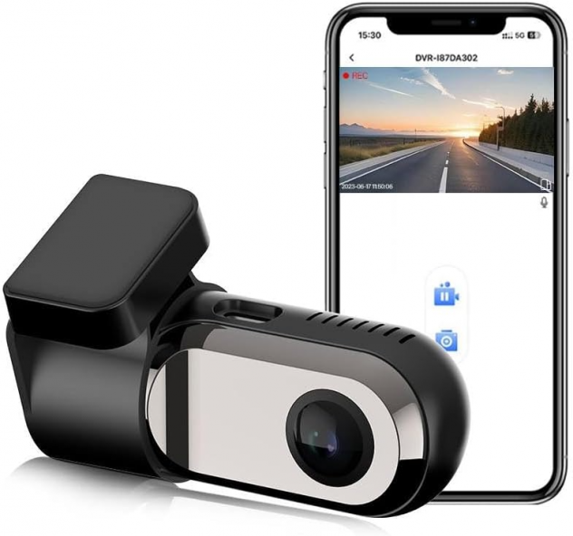 Dash Cam Auto mini Full HD 1080P – Videocamera 120° con Visione Notturna - Foto 8