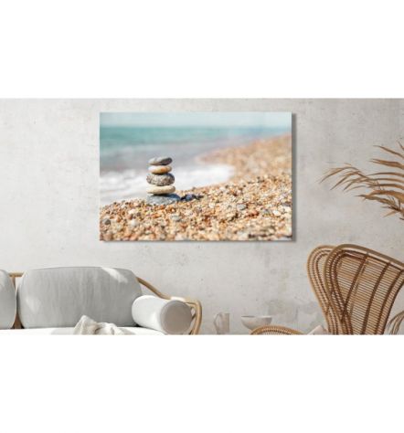 Quadro Con I Sassi In Riva Al Mare ARREDALACASA - Foto 2