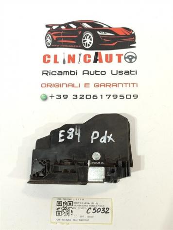 SERRATURA POSTERIORE DESTRA BMW X1 Serie (E84) 7202148 N47D20C (0915)