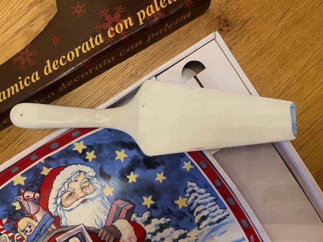 Piatto in ceramica Natale torta panettone o pandoro - Foto 7