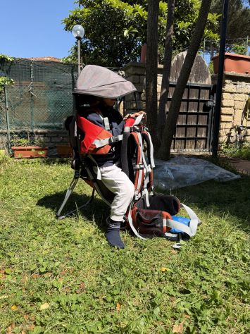 Zaino portabambino trekking Montis Explore Evolution completo – fino a 25 kg